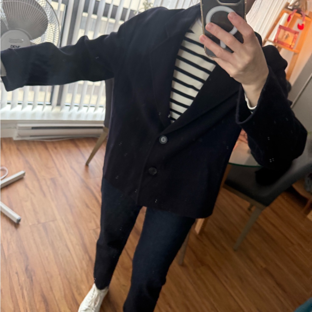 Cos Black Pea Coat